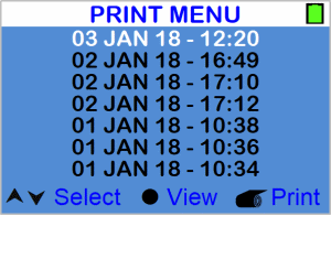 Money counter - Print menu